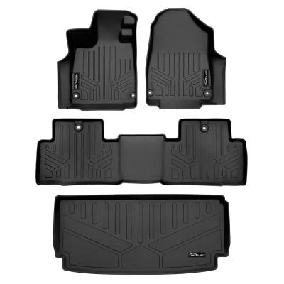 SMARTLINER - SMARTLINER SA0581/B0581/E0581 Front/Rear BLACK Floor Liners Acura MDX