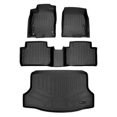 SMARTLINER - SMARTLINER SA0224/B0224/D0397 Front/Rear BLACK Floor Liners Honda Civic HB