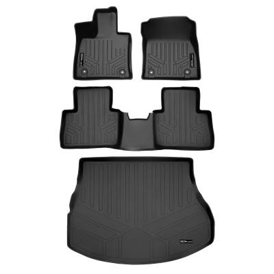 SMARTLINER - SMARTLINER SA0583/B0583/D0583 Front/Rear BLACK Floor Liners for Lexus NX
