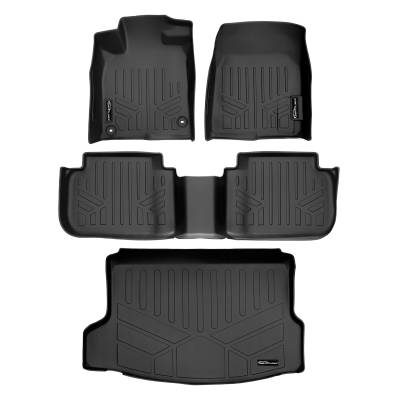 SMARTLINER - SMARTLINER SA0586/B0586/D0597 Front/Rear BLACK Floor Liners Honda Civic