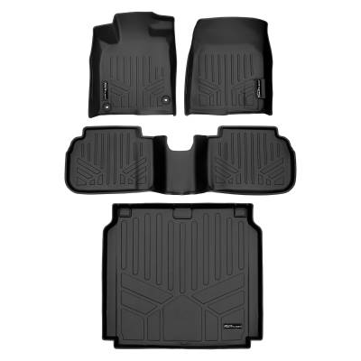 SMARTLINER - SMARTLINER SA0586/B0597/D0681 Front/Rear BLACK Floor Liners Acura Integra