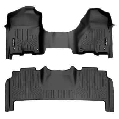 SMARTLINER - SMARTLINER SA0231/B0305 Front/Rear BLACK Floor Liners for RAM Mega Cab