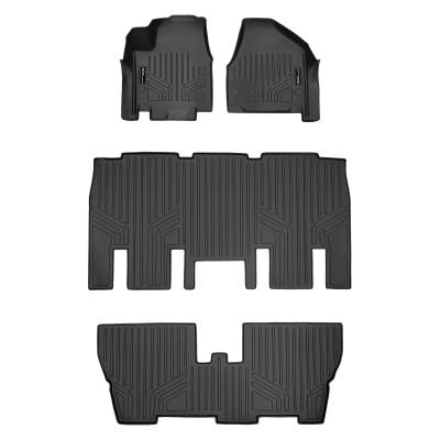 SMARTLINER - SMARTLINER Front/Rear BLACK Floor Liners for Chrysler Pacifica