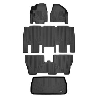 SMARTLINER - SMARTLINER Front/Rear Floor Liners w/Cargo Liner Black for Chrysler Pacifica