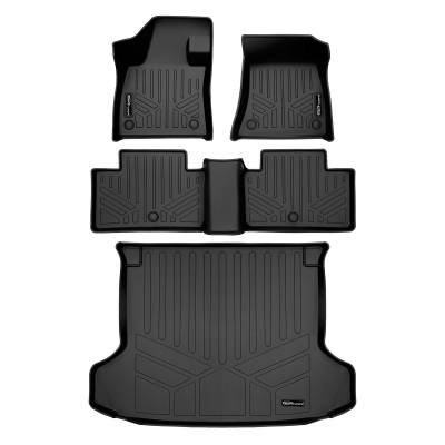 SMARTLINER - SMARTLINER SA0587/B0587/D0587 Front/Rear BLACK Floor Liners for Infiniti QX55