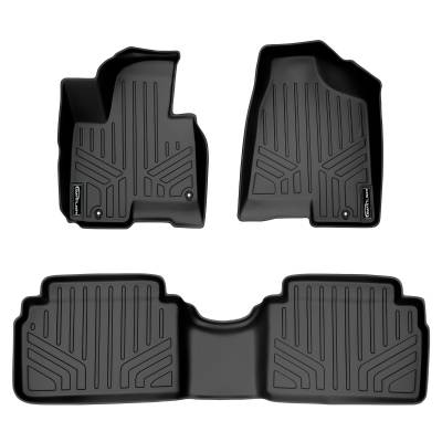 SMARTLINER - SMARTLINER SA0234/B0056 Front/Rear Black Floor Liners for Tucson/Sportage