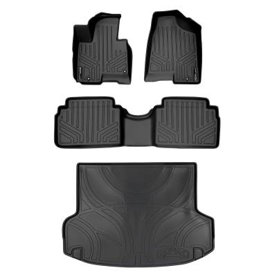 SMARTLINER - SMARTLINER SA0234/B0056/D0056 Front/Rear Black Floor Liners for Hyundai Tucson