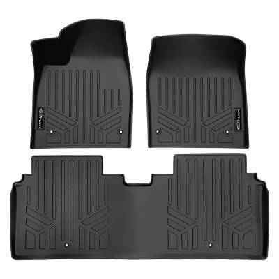 SMARTLINER - SMARTLINER SA0600/B0600 Front/Rear BLACK Floor Liners for Kia EV6