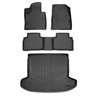 SMARTLINER - SMARTLINER SA0603/B0555/D0603 Front/Rear BLACK Floor Liners for Kia Sportage
