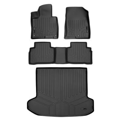 SMARTLINER - SMARTLINER SA0603/B0555/D0663 Front/Rear BLACK Floor Liners for Kia Sportage