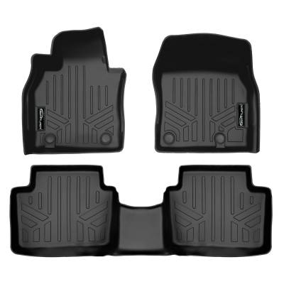 SMARTLINER - SMARTLINER SA0609/B0609 Front/Rear BLACK Floor Liners for Mazda 3