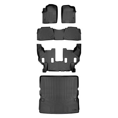 SMARTLINER - SMARTLINER Front/Rear Floor Liners w/Cargo Liner Black for Armada/QX56/QX80