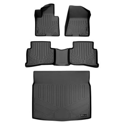 SMARTLINER - SMARTLINER SA0244/B0206/D0428 Front/Rear BLACK Floor Liners for Kia Sportage
