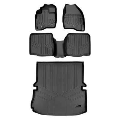 SMARTLINER - SMARTLINER SA0245/B0082/D0082 Front/Rear BLACK Floor Liners Ford Explorer