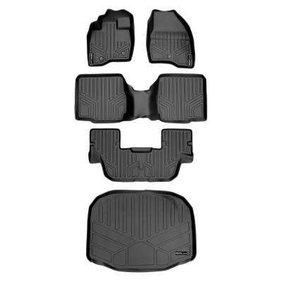 SMARTLINER - SMARTLINER SA0245/B0109/C0082/E0082 Front/Rear BLACK Floor Liners Ford Explorer