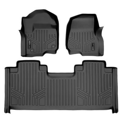 SMARTLINER - SMARTLINER SA0246/B0172 Front/Rear Black Floor Liners Super Duty Ext