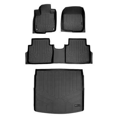 SMARTLINER - SMARTLINER SA0250/B0250/D0385 Front/Rear BLACK Floor Liners Honda CR-V