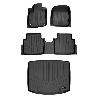 SMARTLINER - SMARTLINER SA0250/B0250/D0386 Front/Rear BLACK Floor Liners Honda CR-V