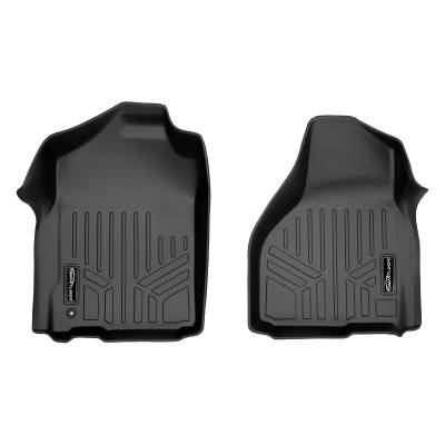 SMARTLINER - SMARTLINER SA0253 Front BLACK Floor Liners for RAM Reg/Quad