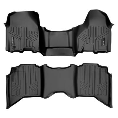 SMARTLINER - SMARTLINER SA0254/B0047 Front/Rear BLACK Floor Liners for RAM Crew