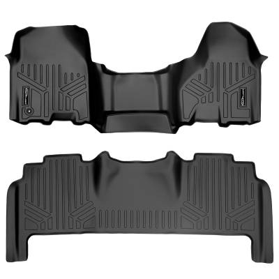SMARTLINER - SMARTLINER SA0254/B0305 Front/Rear BLACK Floor Liners for RAM Mega Cab