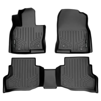 SMARTLINER - SMARTLINER SA0257/B0257 Front/Rear BLACK Floor Liners Mazda CX-9
