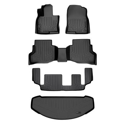 SMARTLINER - SMARTLINER SA0257/B0257/C0257/E0257 Front/Rear BLACK Floor Liners Mazda CX-9