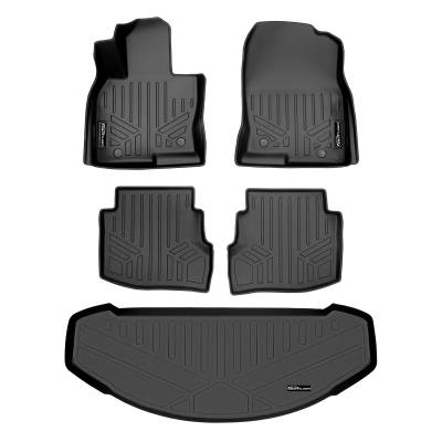 SMARTLINER - SMARTLINER SA0257/B0523/E0257 Front/Rear BLACK Floor Liners Mazda CX-9
