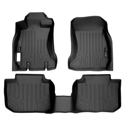 SMARTLINER - SMARTLINER SA0265/B0265 Front/Rear BLACK Floor Liners for Impreza/Crosstrek
