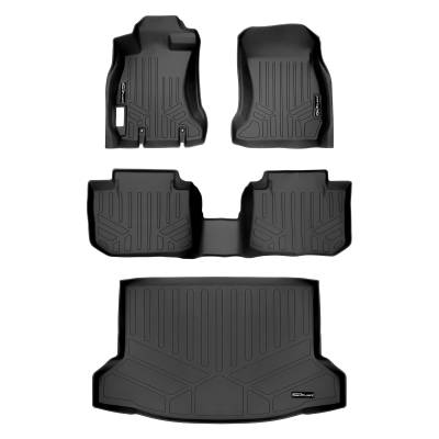 SMARTLINER - SMARTLINER Front/Rear Floor Liners w/Cargo Liner Black for Subaru Crosstrek