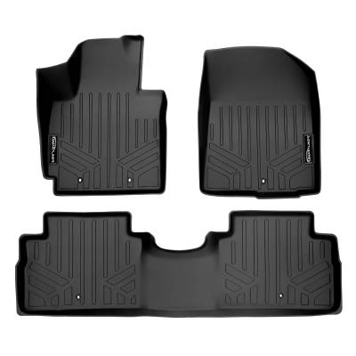 SMARTLINER - SMARTLINER SA0266/B0266 Front/Rear BLACK Floor Liners for Kia Soul