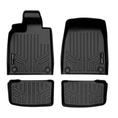SMARTLINER - SMARTLINER SA0631/B0631 Front/Rear BLACK Floor Liners for Audi E-tron GT