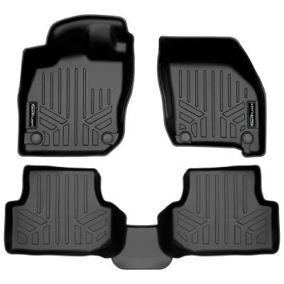 SMARTLINER - SMARTLINER SA0646/B0646 Front/Rear BLACK Floor Liners for Audi A3