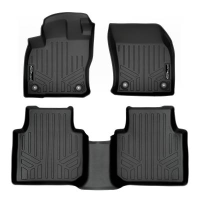 SMARTLINER - SMARTLINER SA0270/B0270 Front/Rear BLACK Floor Liners for VW Tiguan