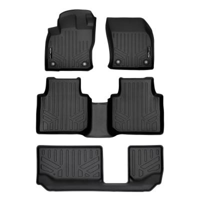 SMARTLINER - SMARTLINER SA0270/B0270/C0431 Front/Rear BLACK Floor Liners for VW Tiguan