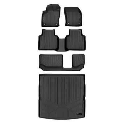 SMARTLINER - SMARTLINER SA0270/B0270/C0431/D0431 Front/Rear BLACK Floor Liners for VW Tiguan