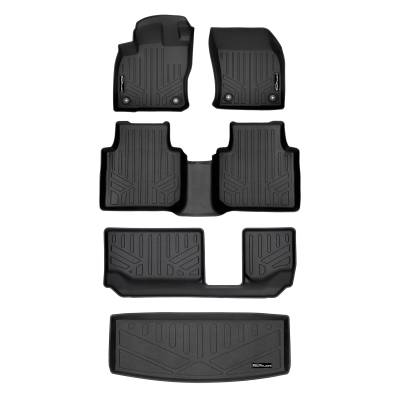 SMARTLINER - SMARTLINER SA0270/B0270/C0431/E0431 Front/Rear BLACK Floor Liners for VW Tiguan