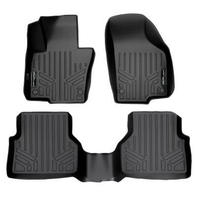 SMARTLINER - SMARTLINER SA0280/B0280 Front/Rear BLACK Floor Liners for VW Tiguan