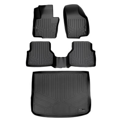 SMARTLINER - SMARTLINER SA0280/B0280/D0280 Front/Rear BLACK Floor Liners for VW Tiguan