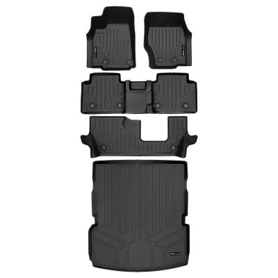 SMARTLINER - SMARTLINER SA0674/B0568/C0568/D0568 F/R Black Floor Liners for Grand Cherokee L
