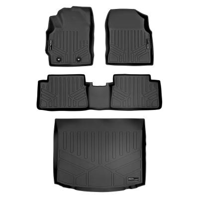 SMARTLINER - SMARTLINER SA0299/B0299/D0299 Front/Rear BLACK Floor Liners for Corolla IM