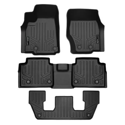 SMARTLINER - SMARTLINER SA0674/B0644/C0644 F/R Black Floor Liners for Grand Cherokee L