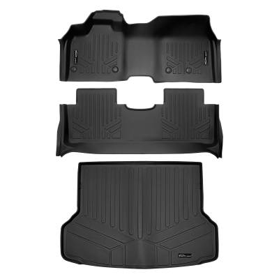 SMARTLINER - SMARTLINER SA0676/B0676/D0676 Front/Rear BLACK Floor Liners for Nissan Ariya