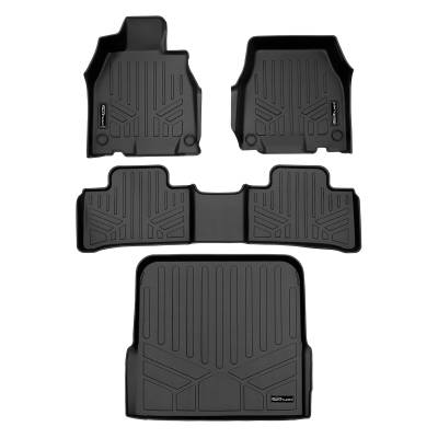 SMARTLINER - SMARTLINER Front/Rear Floor Liners w/Cargo Liner Black for Mercedes EQE-Class