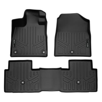 SMARTLINER - SMARTLINER SA0688/B0688 Front/Rear BLACK Floor Liners Honda Pilot