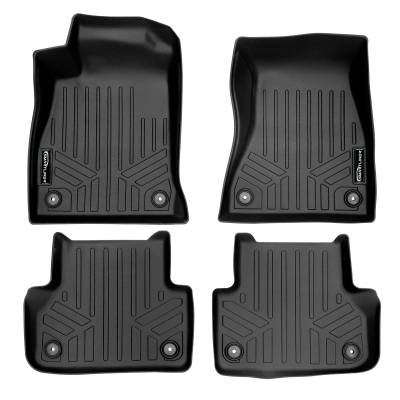 SMARTLINER - Smartliner SA0313/B0313 Front/Rear BlackFloor Liners for Audi A5