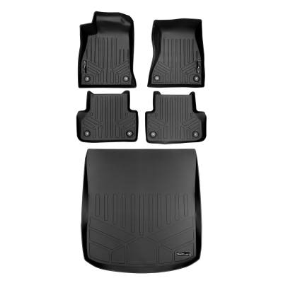 SMARTLINER - Smartliner SA0313/B0313/D0313 Front/Rear BlackFloor Liners for Audi A5