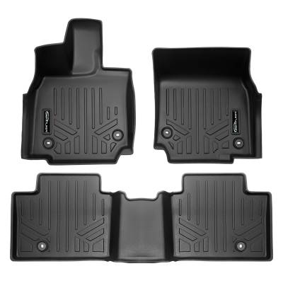 SMARTLINER - SMARTLINER SA0694/B0694 Front/Rear BLACK Floor Liners for Toyota Crown