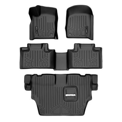 SMARTLINER - SMARTLINER SA0315/B0071/C0071 Front/Rear BLACK Floor Liners for Dodge Durango