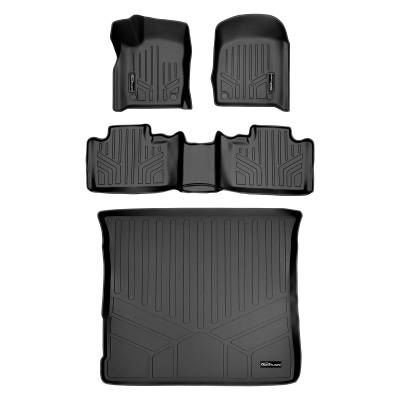 SMARTLINER - SMARTLINER SA0315/B0071/D0071 Front/Rear BLACK Floor Liners for Grand Cherokee